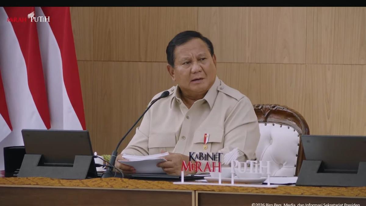 Prabowo Kumpulkan Kabinet di Hambalang untuk Evaluasi Kerja